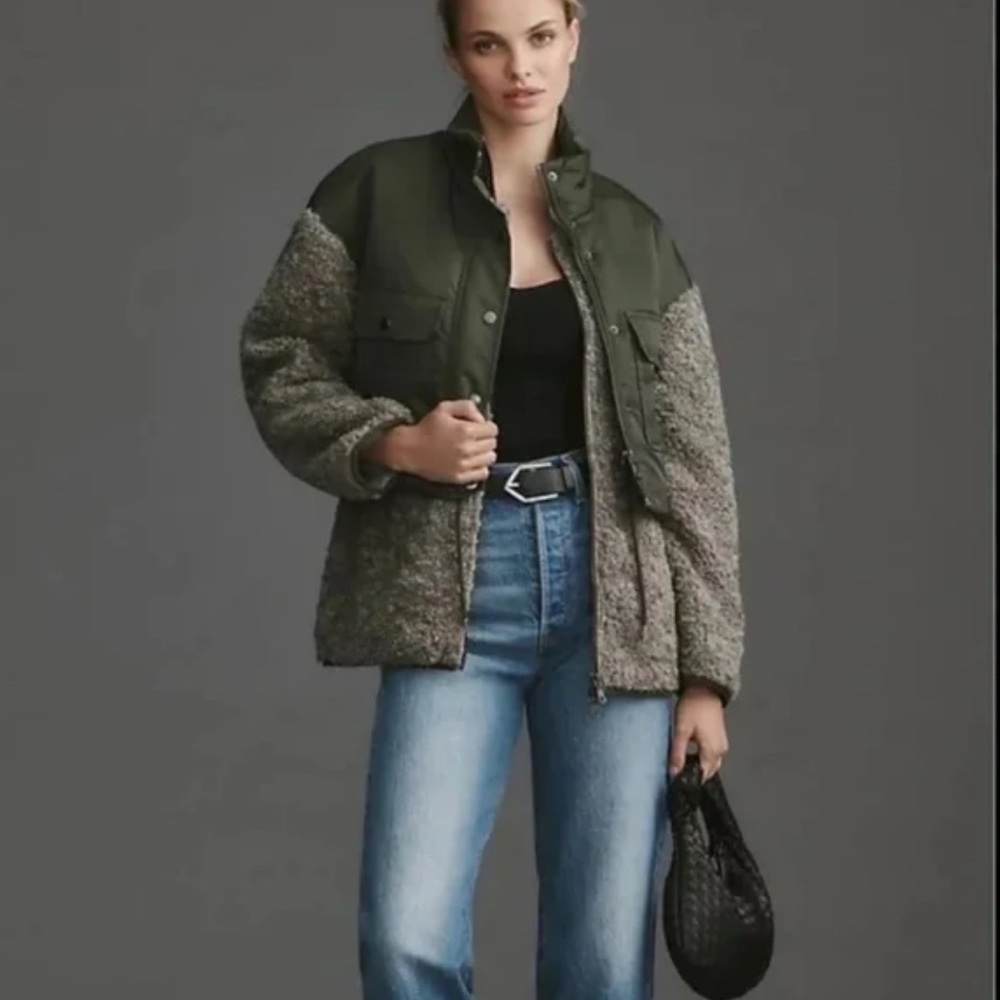 Avec Les Filles Fleece Twofer Jacket MSRP $169